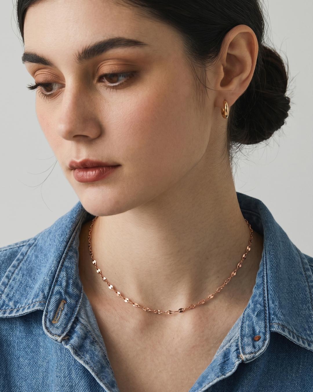 316L Petal choker necklace