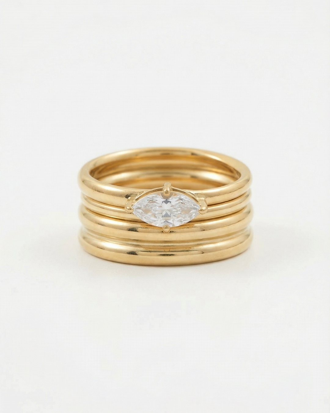 316L Zirconia Tripple Layerd Ring — ディテール | リング | サージカルステンレス316L | Misy Jewelry
