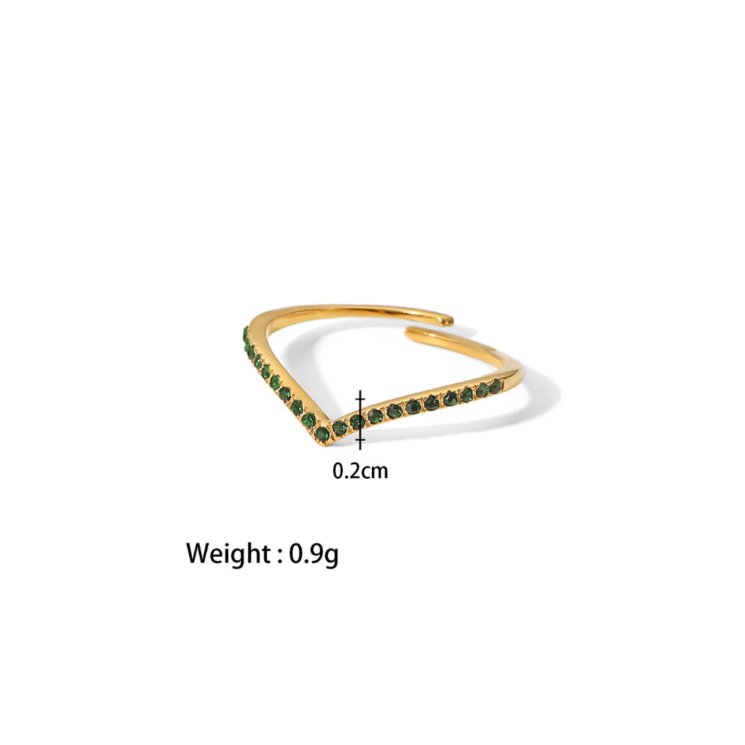 316L V Ring Free size — ディテール | リング | サージカルステンレス316L | Misy Jewelry