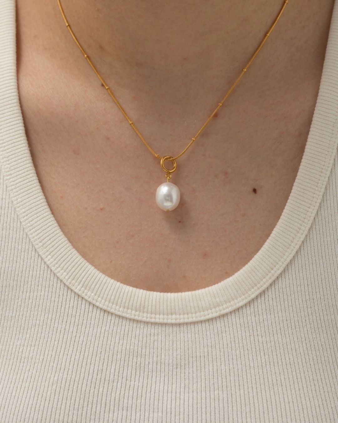 316L Eternal Pearl Necklace 詳細画像7｜Misy Jewelry