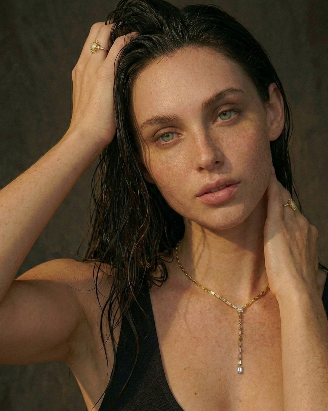 316L Y Line Zirconia Necklace 詳細画像13｜Misy Jewelry