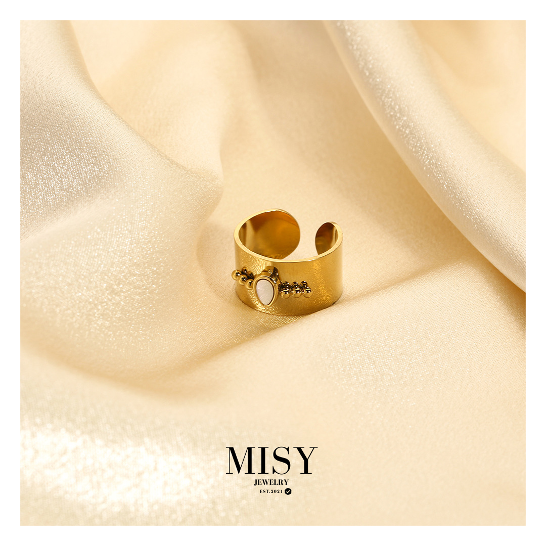 316L Shell Open Ring 詳細画像2｜Misy Jewelry