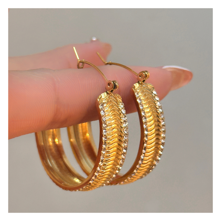 316L Big Retro Hoop Pierce