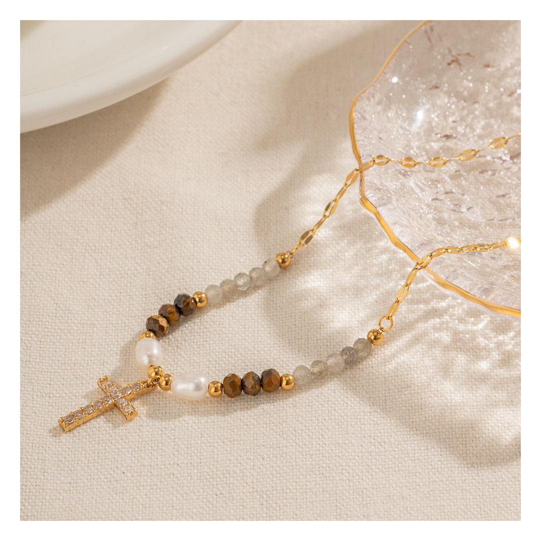 316L Hiphop Cross Necklace 詳細画像1｜Misy Jewelry