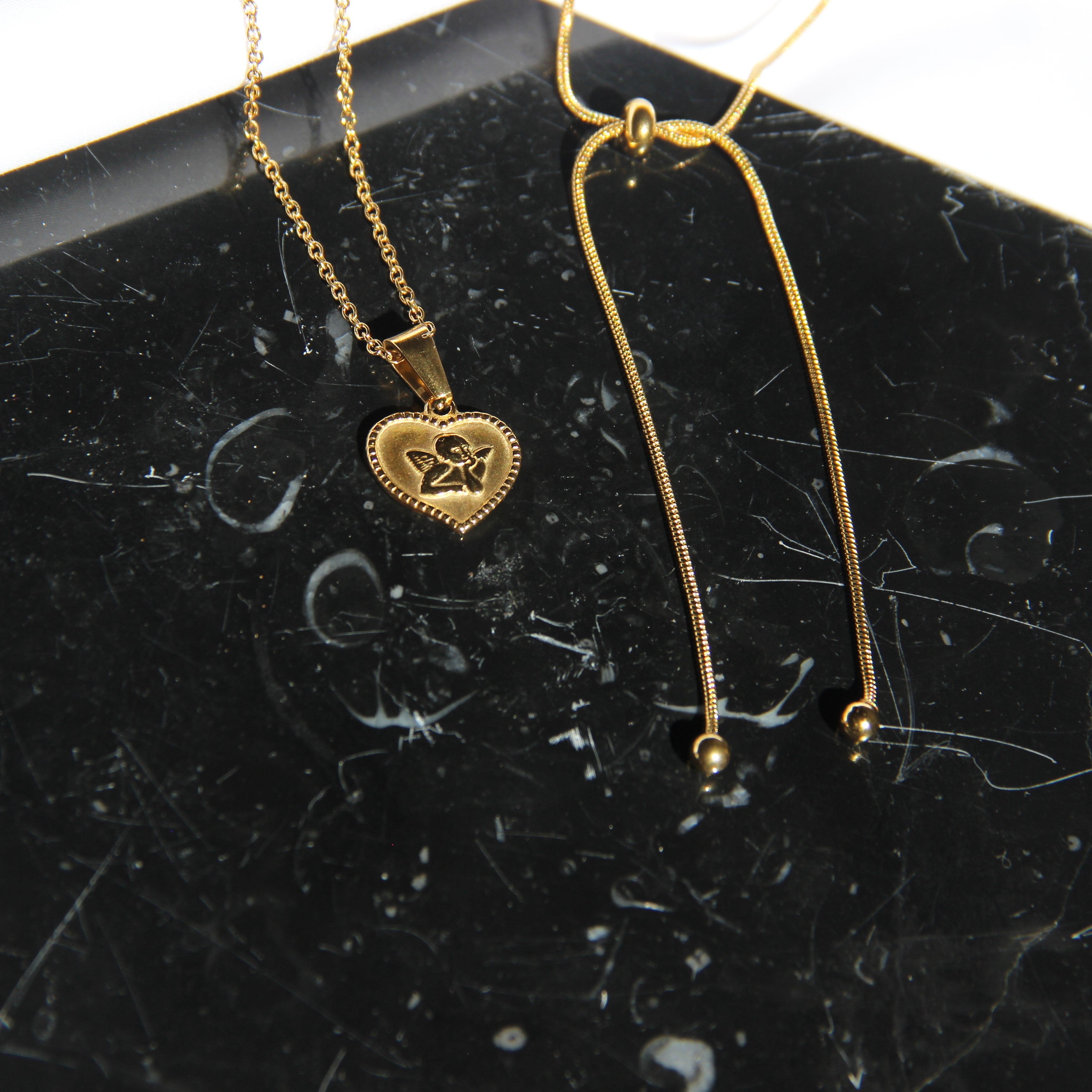 316L Heart Angel Coin necklace #D15 詳細画像7｜Misy Jewelry