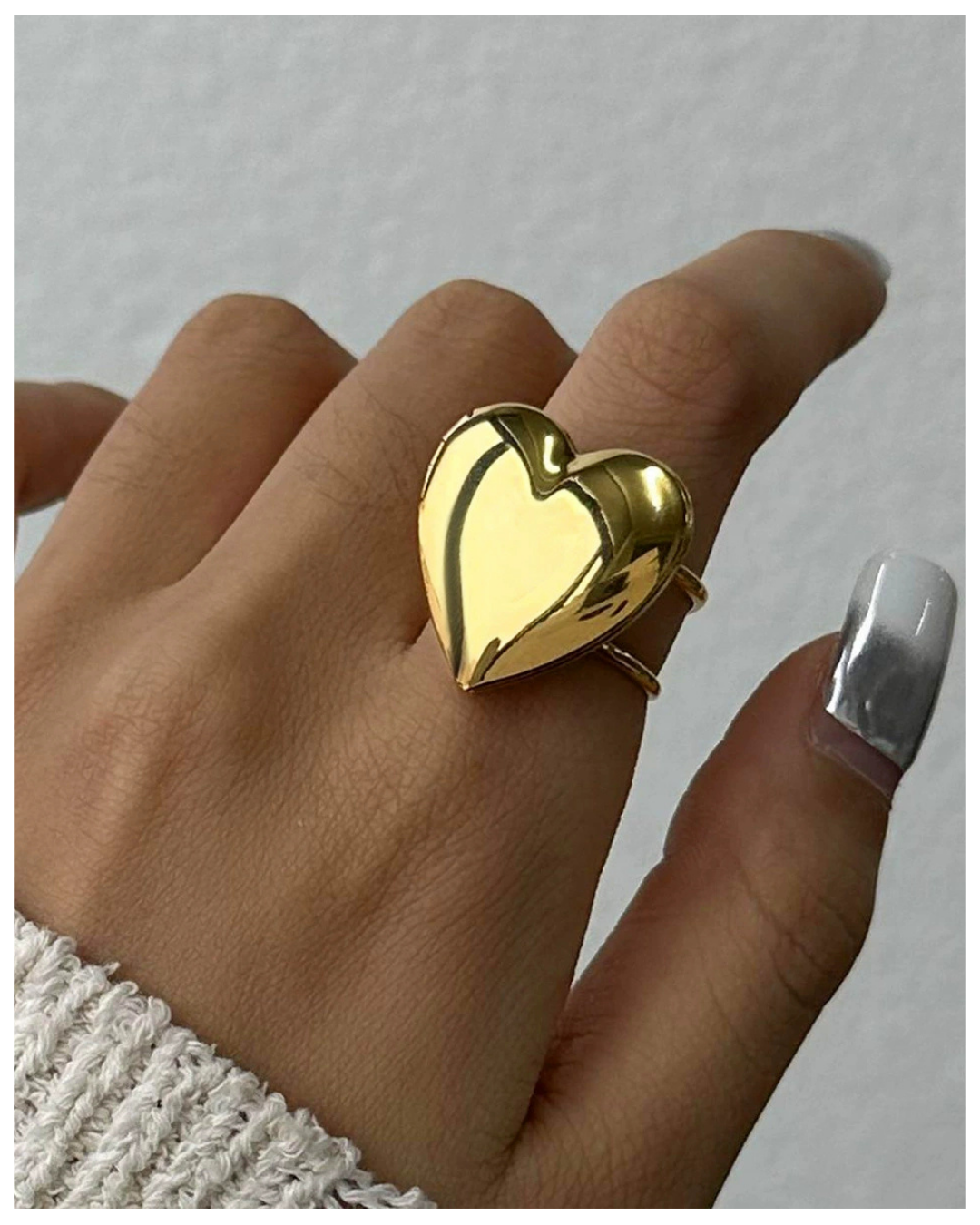 316L Memorial Heart Ring 詳細画像1｜Misy Jewelry