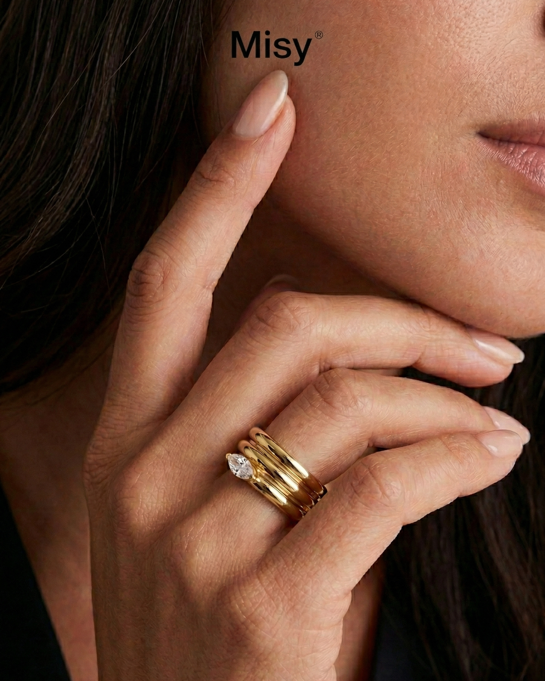 316L Zirconia Tripple Layerd Ring — ディテール | リング | サージカルステンレス316L | Misy Jewelry