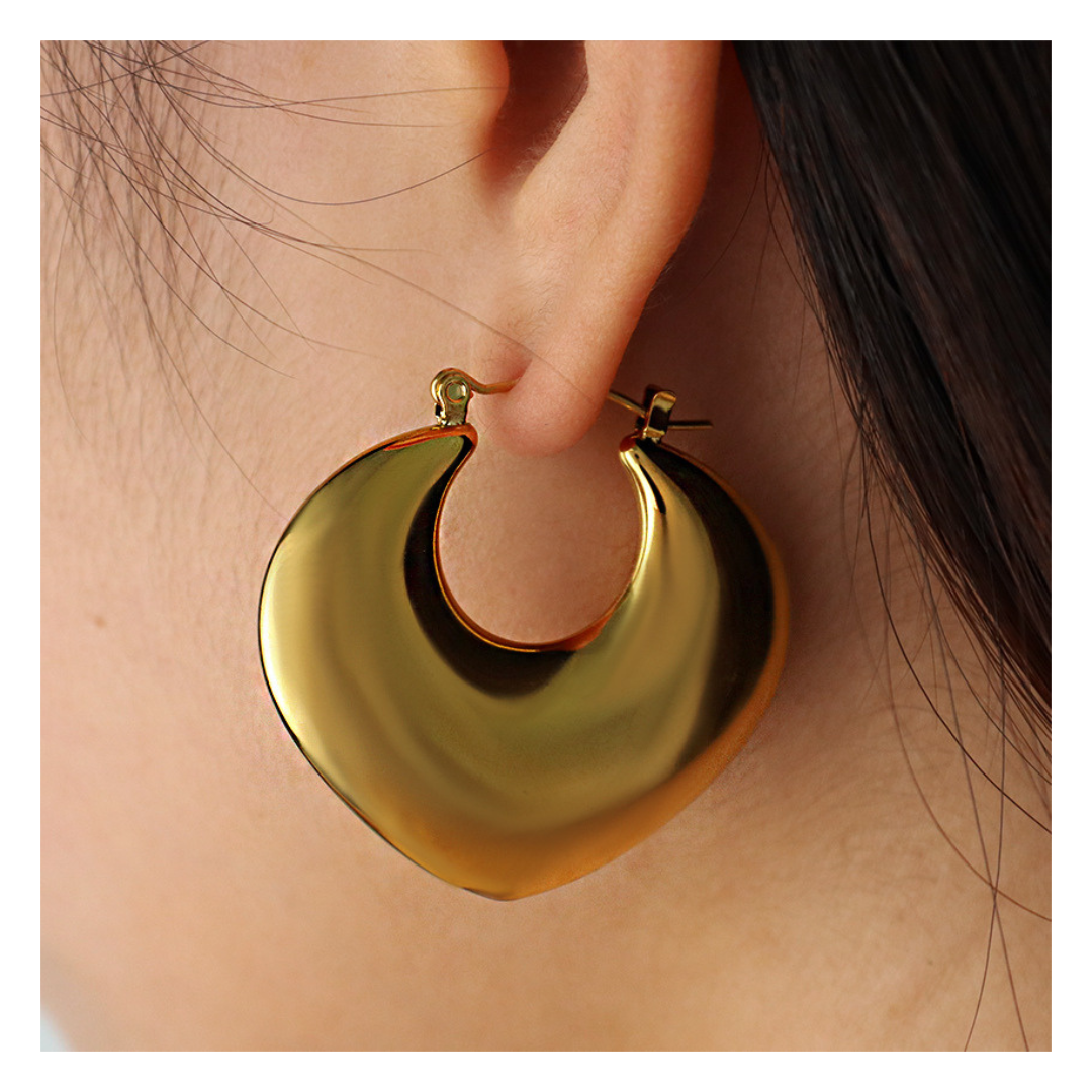 316L Big Heart Pierce - ピアス・イヤリング｜Misy Jewelry