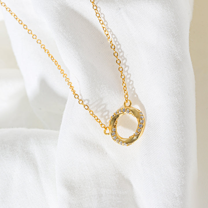 s925 Zirconia Circle necklace