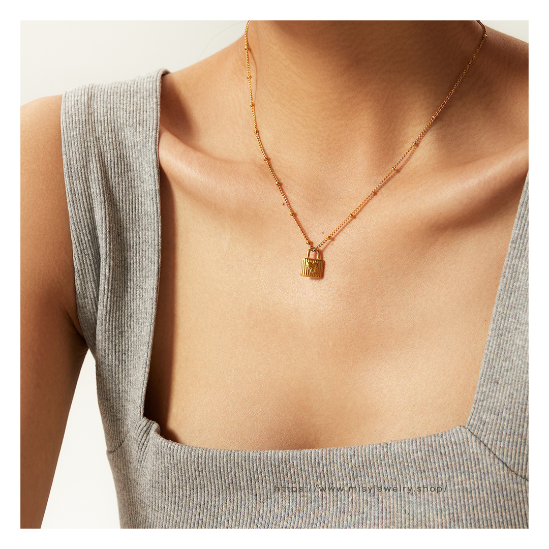 316L Heart Padlock Necklace — ディテール | ネックレス | サージカルステンレス316L | Misy Jewelry