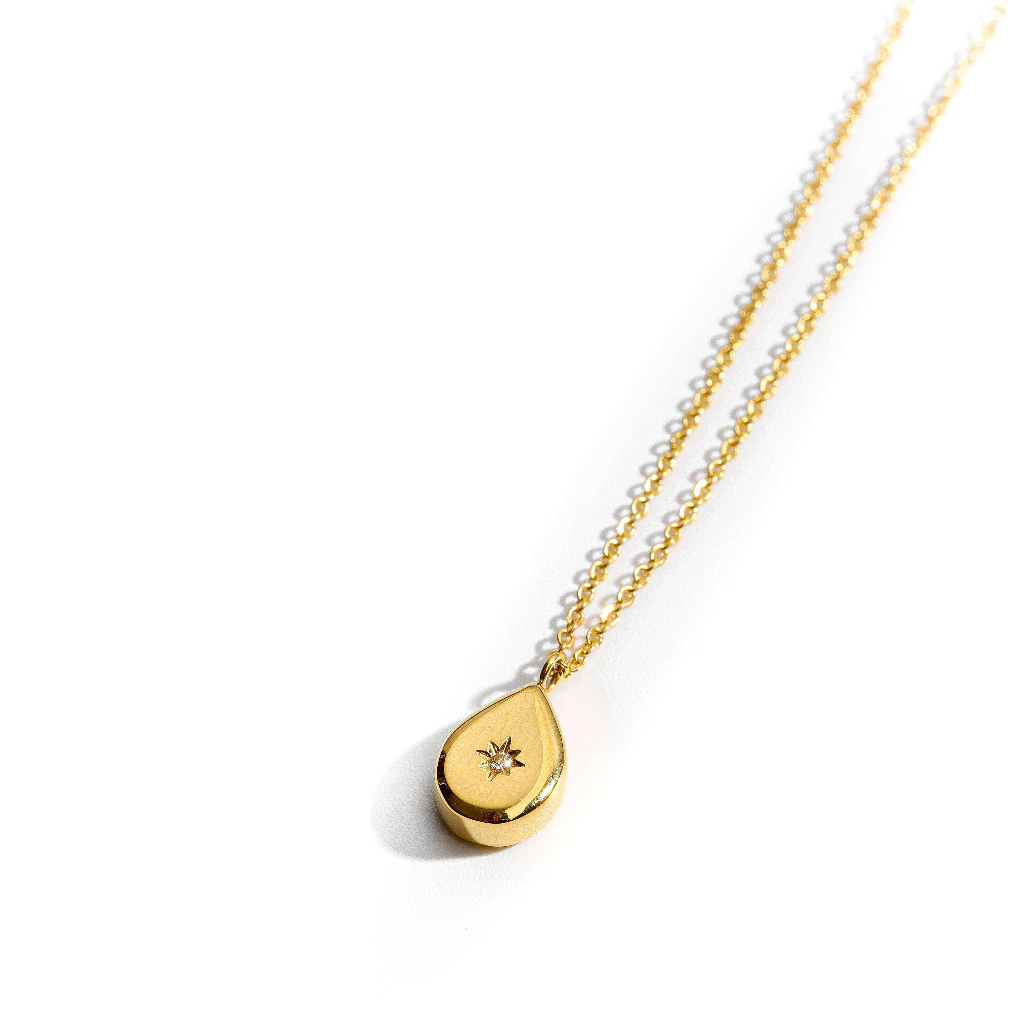 316L zirconia cubic sun necklace 詳細画像1｜Misy Jewelry