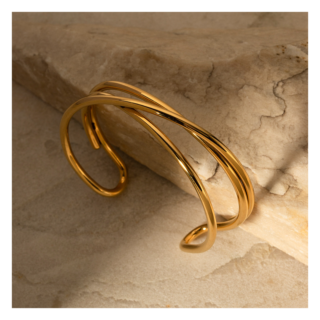 316L Cross Bangle 詳細画像4｜Misy Jewelry