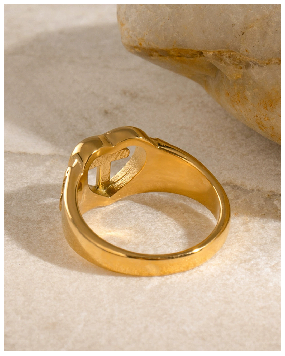 316L Heart Cross Ring — ディテール | リング | サージカルステンレス316L | Misy Jewelry