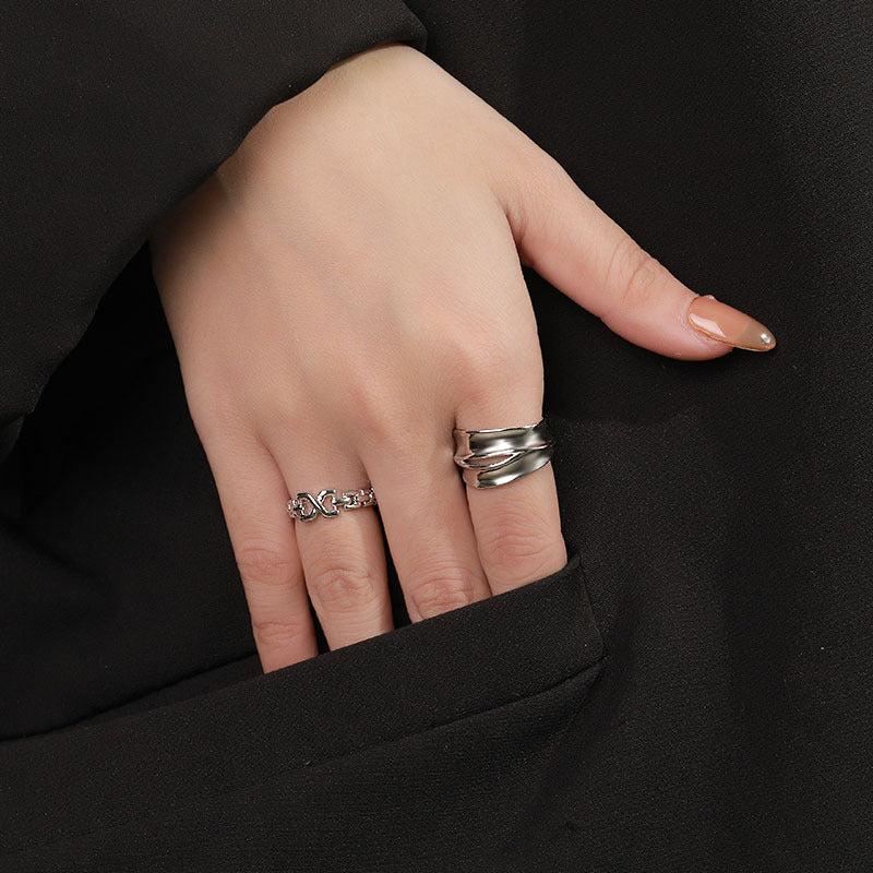 s925 Open Ring — 着用イメージ | リング | サージカルステンレス316L | Misy Jewelry
