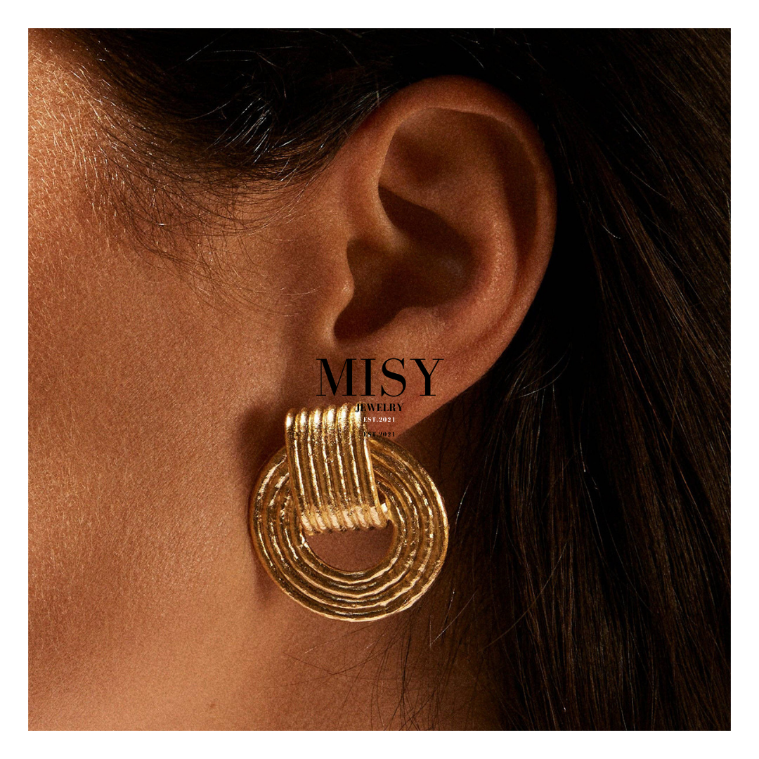 316L Elegant Circle  Pierce 詳細画像4｜Misy Jewelry