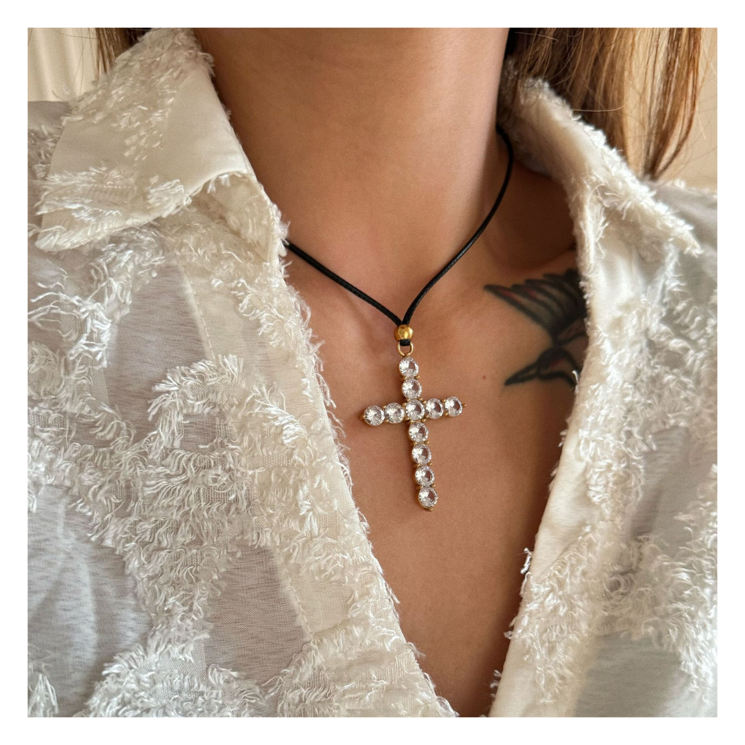316L Rope Big Cross Necklace 詳細画像7｜Misy Jewelry