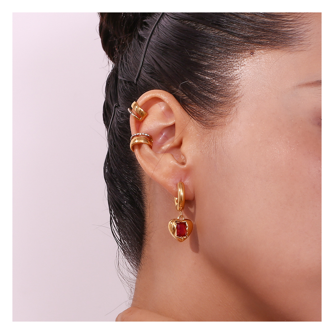 316L Line Zirconia Ear Cuff(Single) — ディテール | リング | サージカルステンレス316L | Misy Jewelry