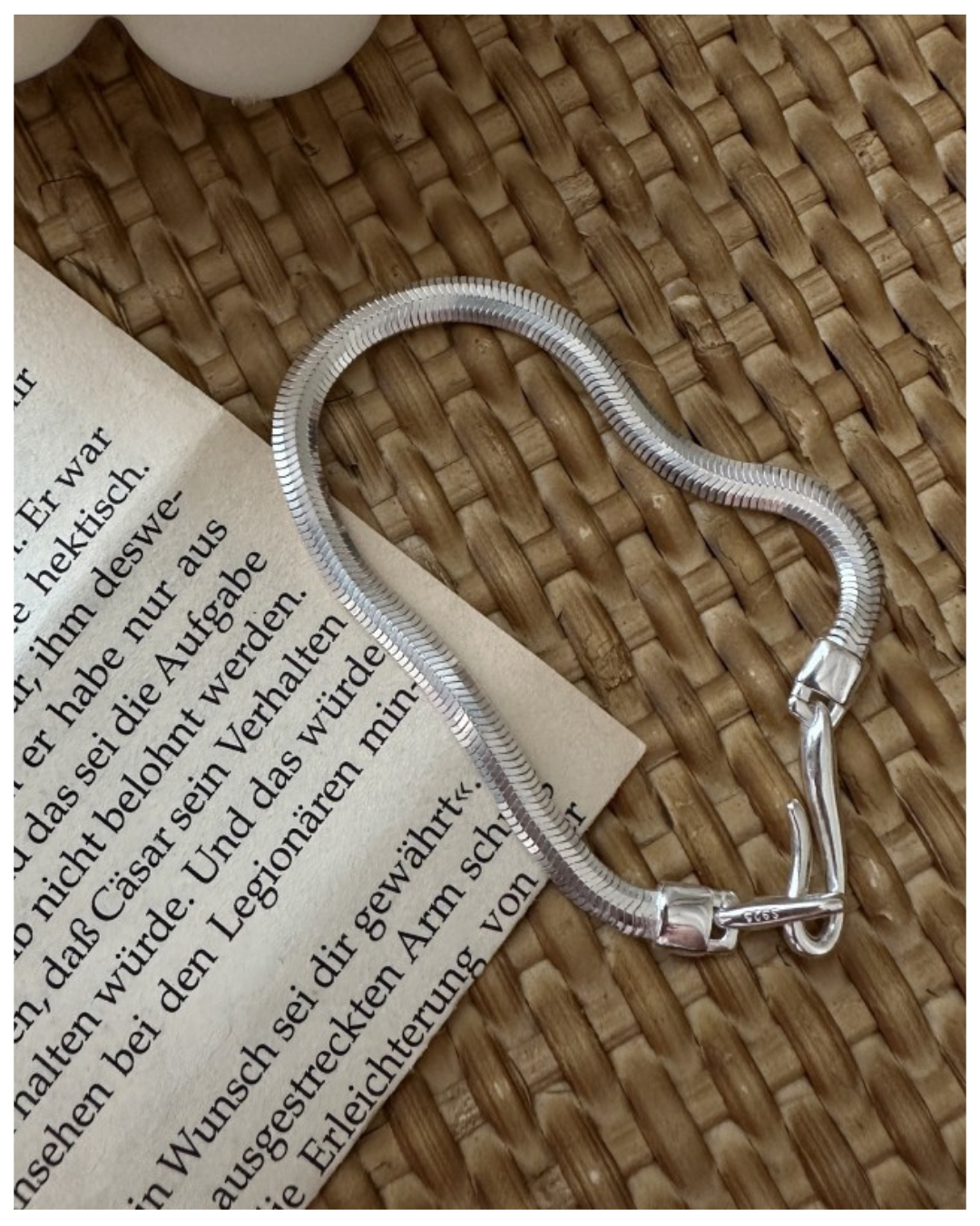 s925 Slim Silver Hook Bracelet 詳細画像3｜Misy Jewelry