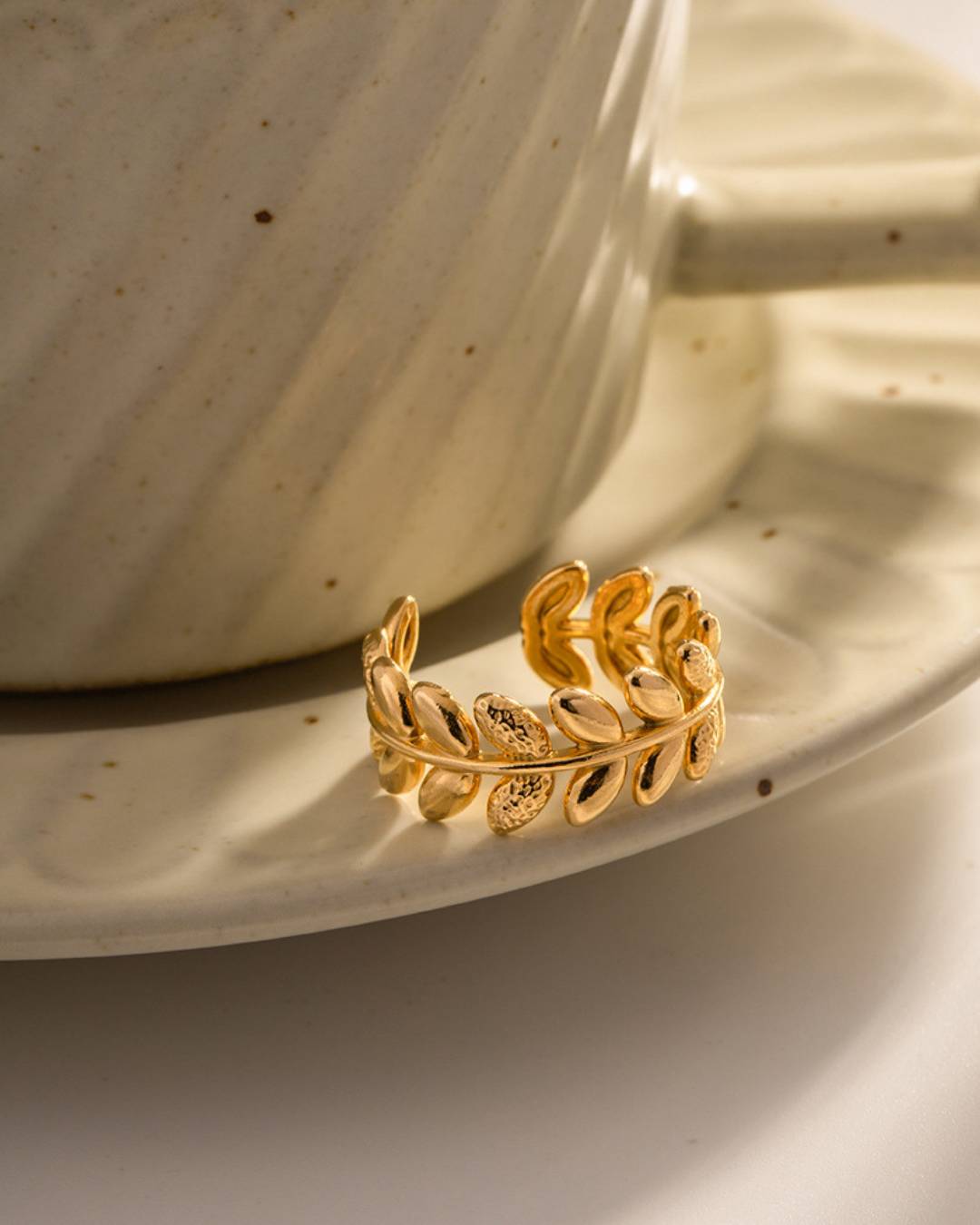 316L Leaf Line Ring 詳細画像2｜Misy Jewelry