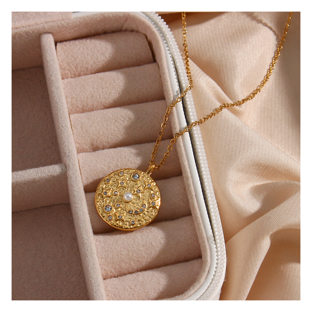 316L Sun Perl Necklace 詳細画像5｜Misy Jewelry