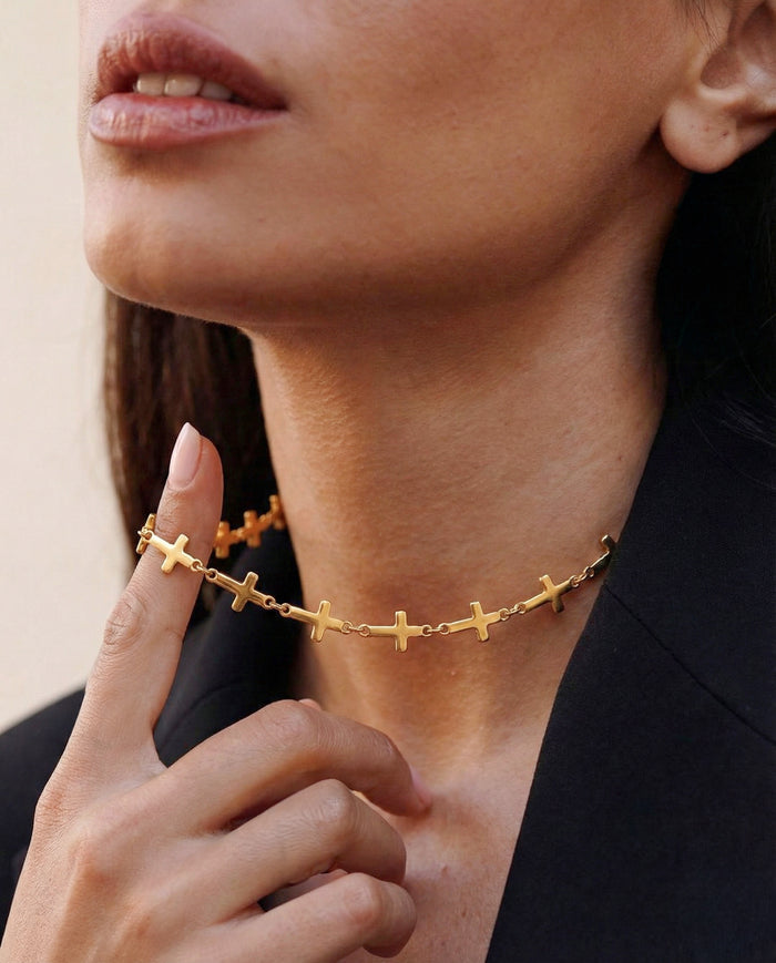 316L Cross Link Necklace