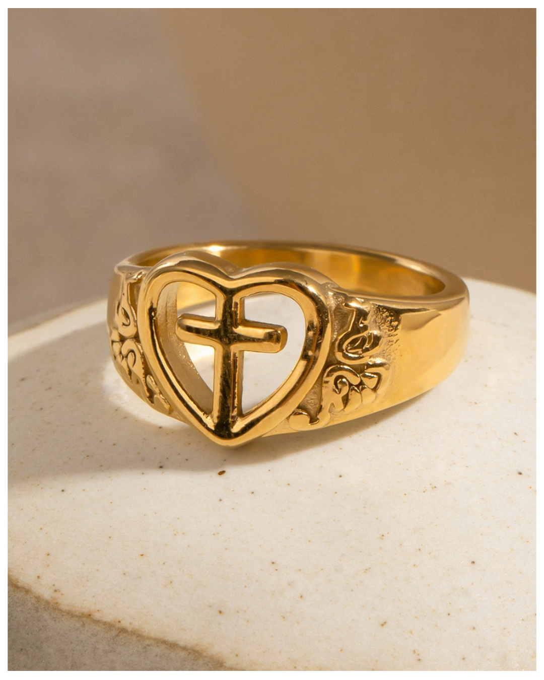 316L Heart Cross Ring — ディテール | リング | サージカルステンレス316L | Misy Jewelry