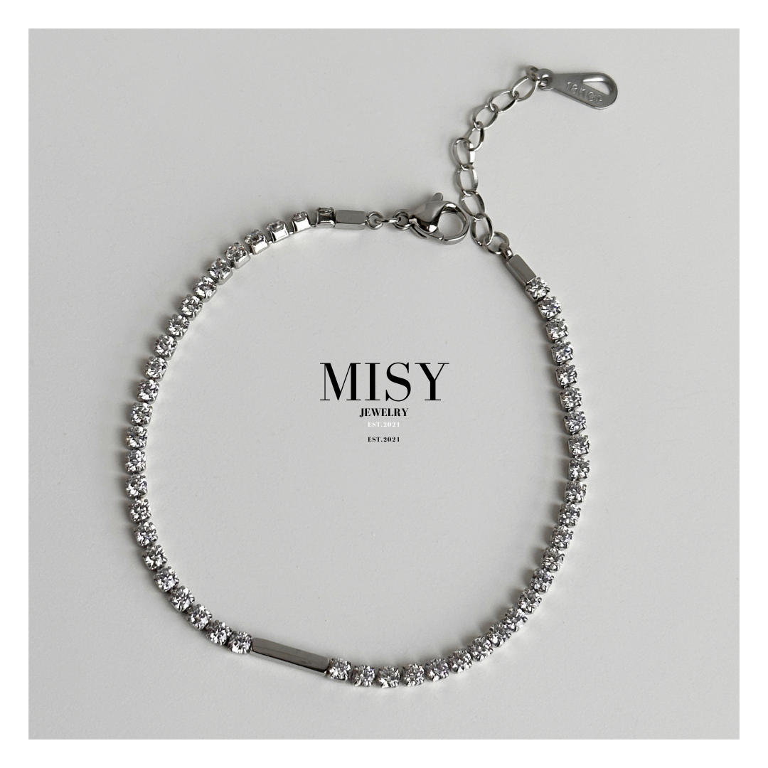 316L Zirconia Pate Anklet 詳細画像3｜Misy Jewelry