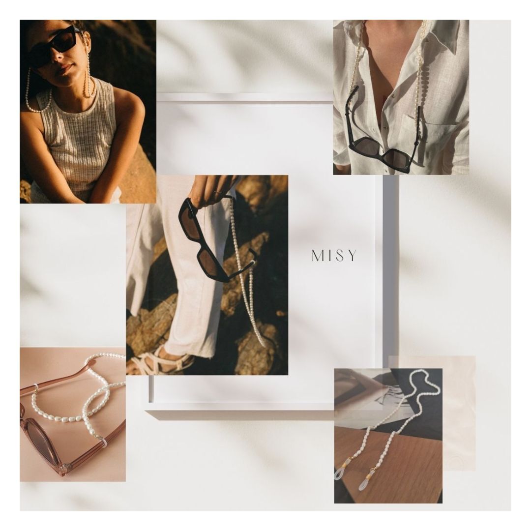 316L Sunglass Chain Perl Necklace 詳細画像2｜Misy Jewelry