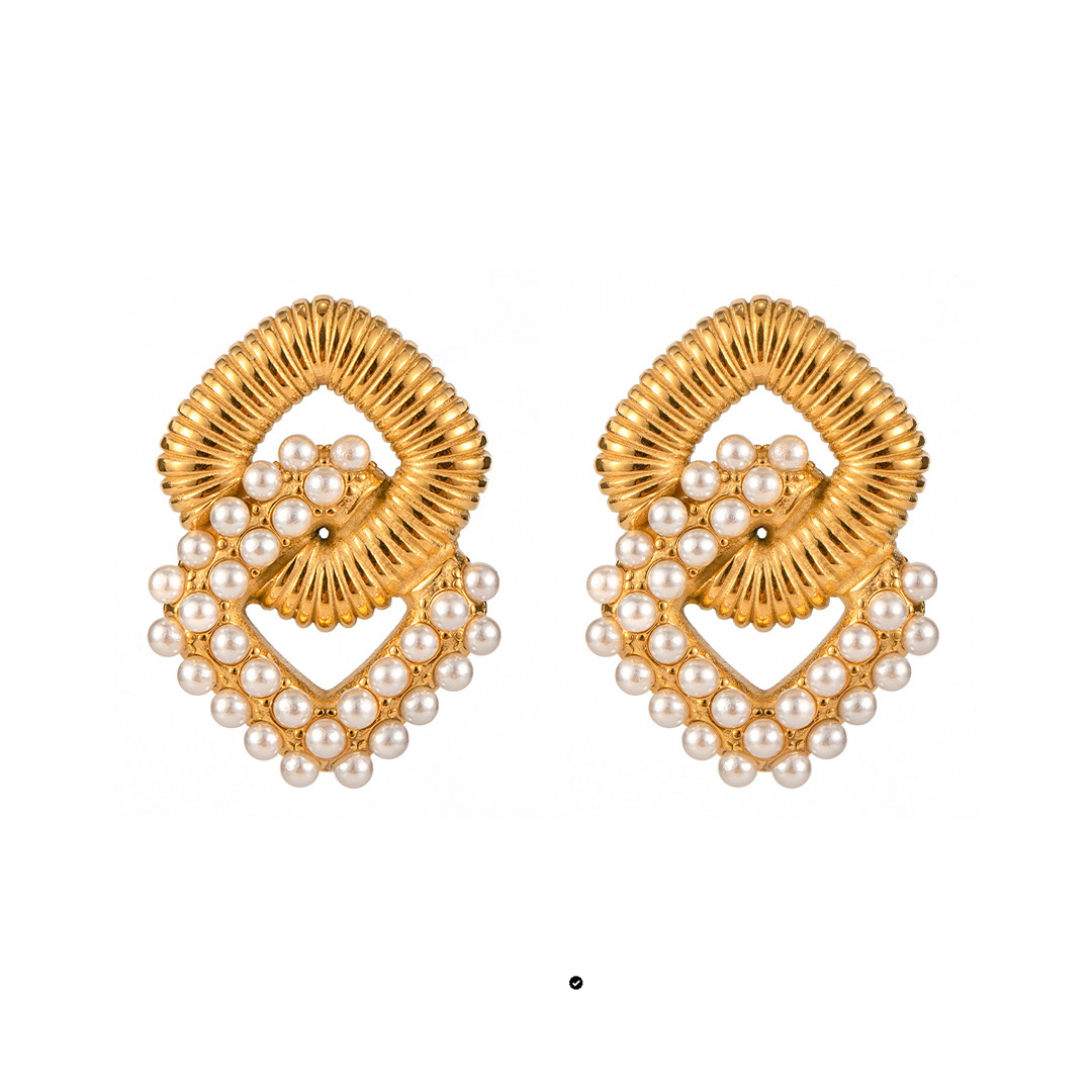 316L Square Perl Pierce — ディテール | リング | サージカルステンレス316L | Misy Jewelry