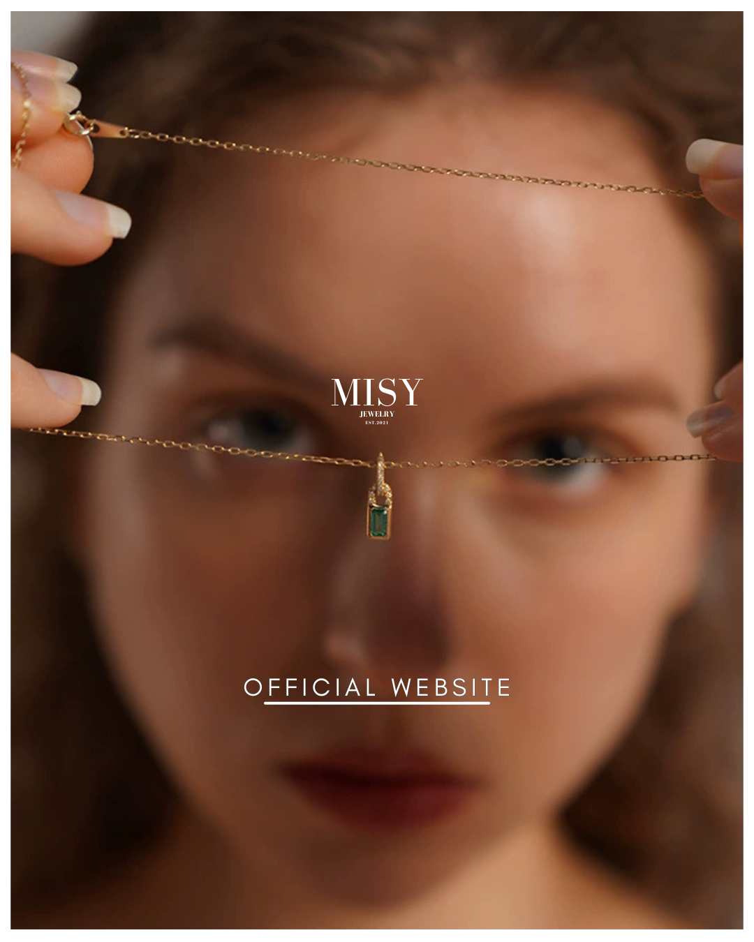 s925 Emerald Glow Necklace 詳細画像4｜Misy Jewelry