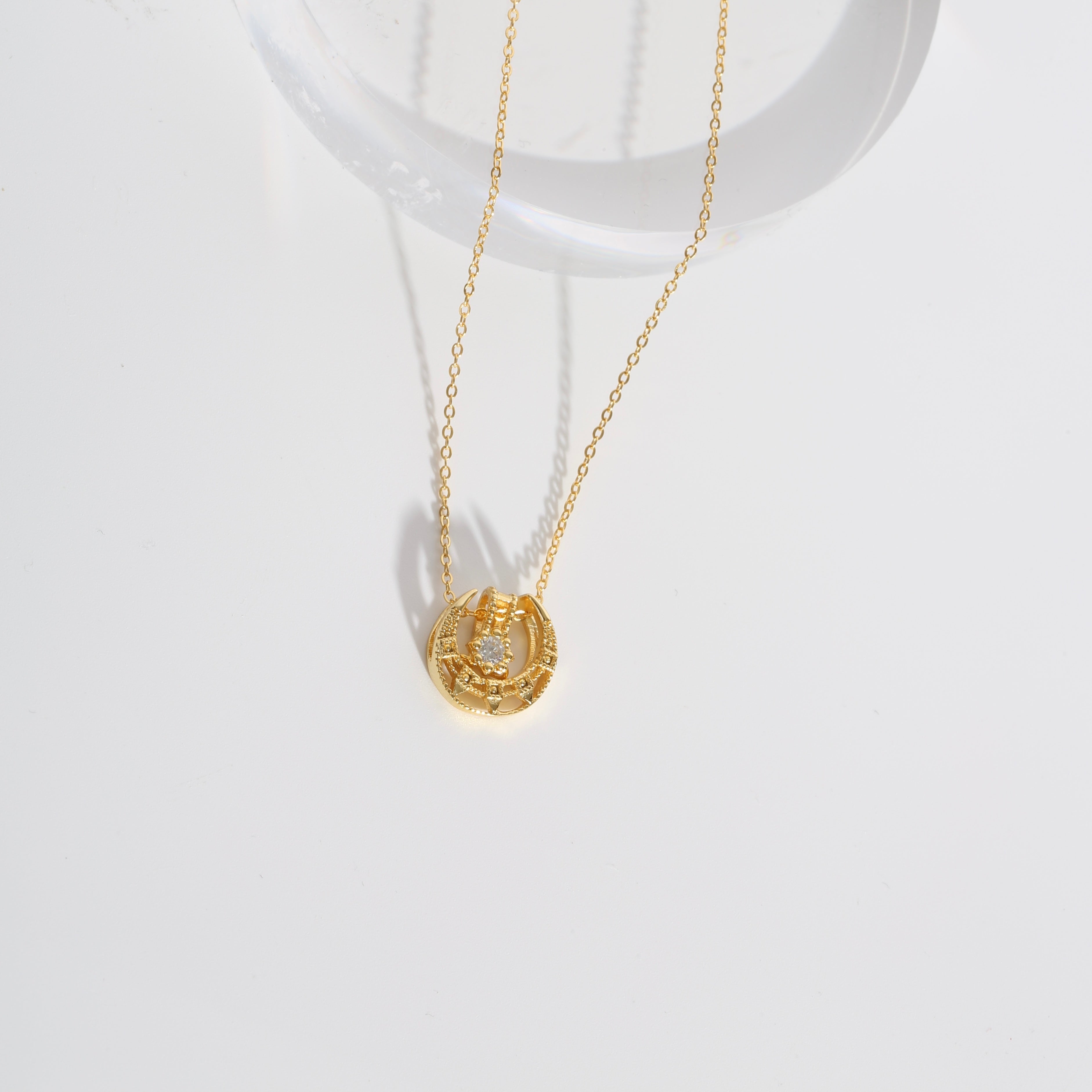 s925 Crescent Moon necklace　 詳細画像1｜Misy Jewelry