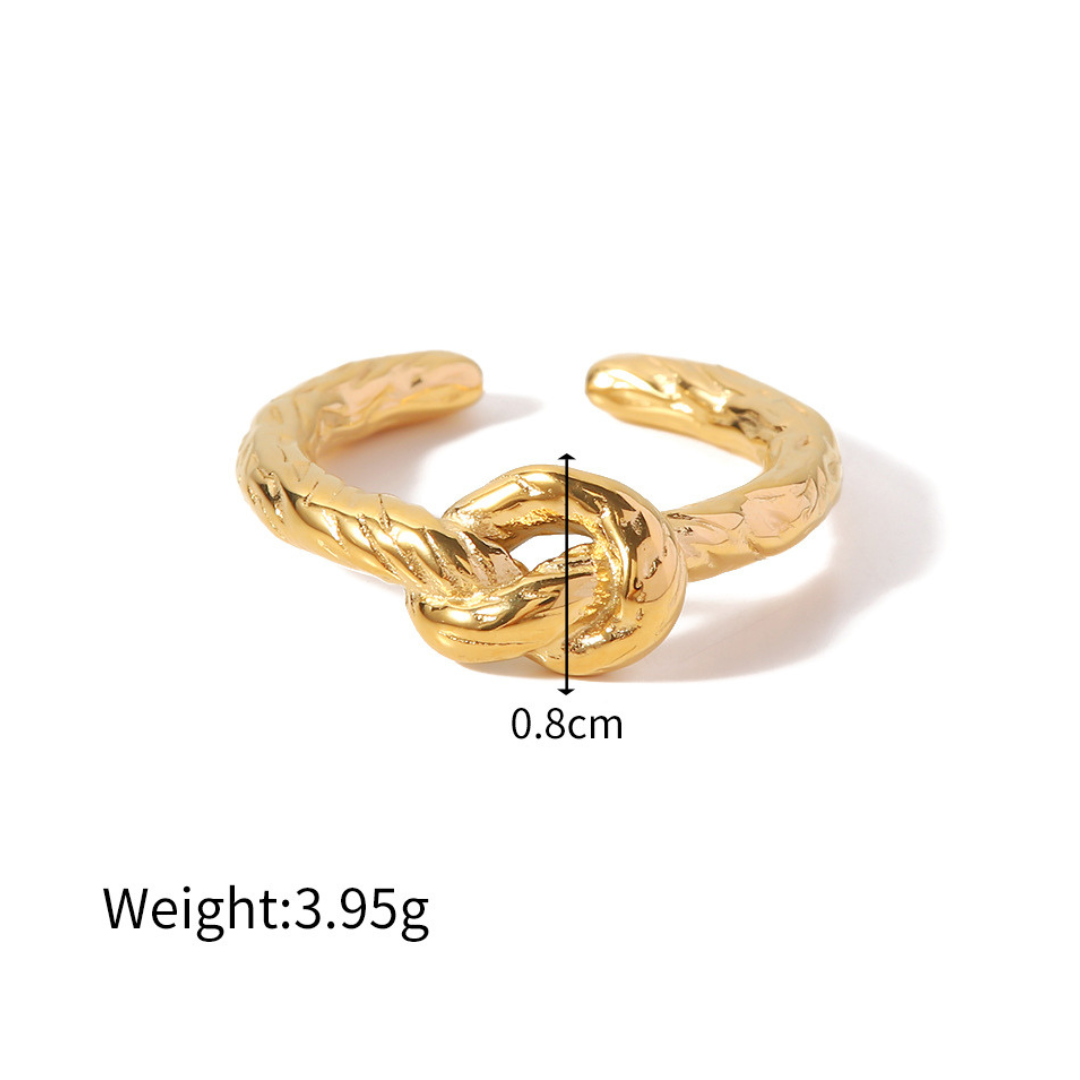 316L Designed Knot Ring 詳細画像3｜Misy Jewelry