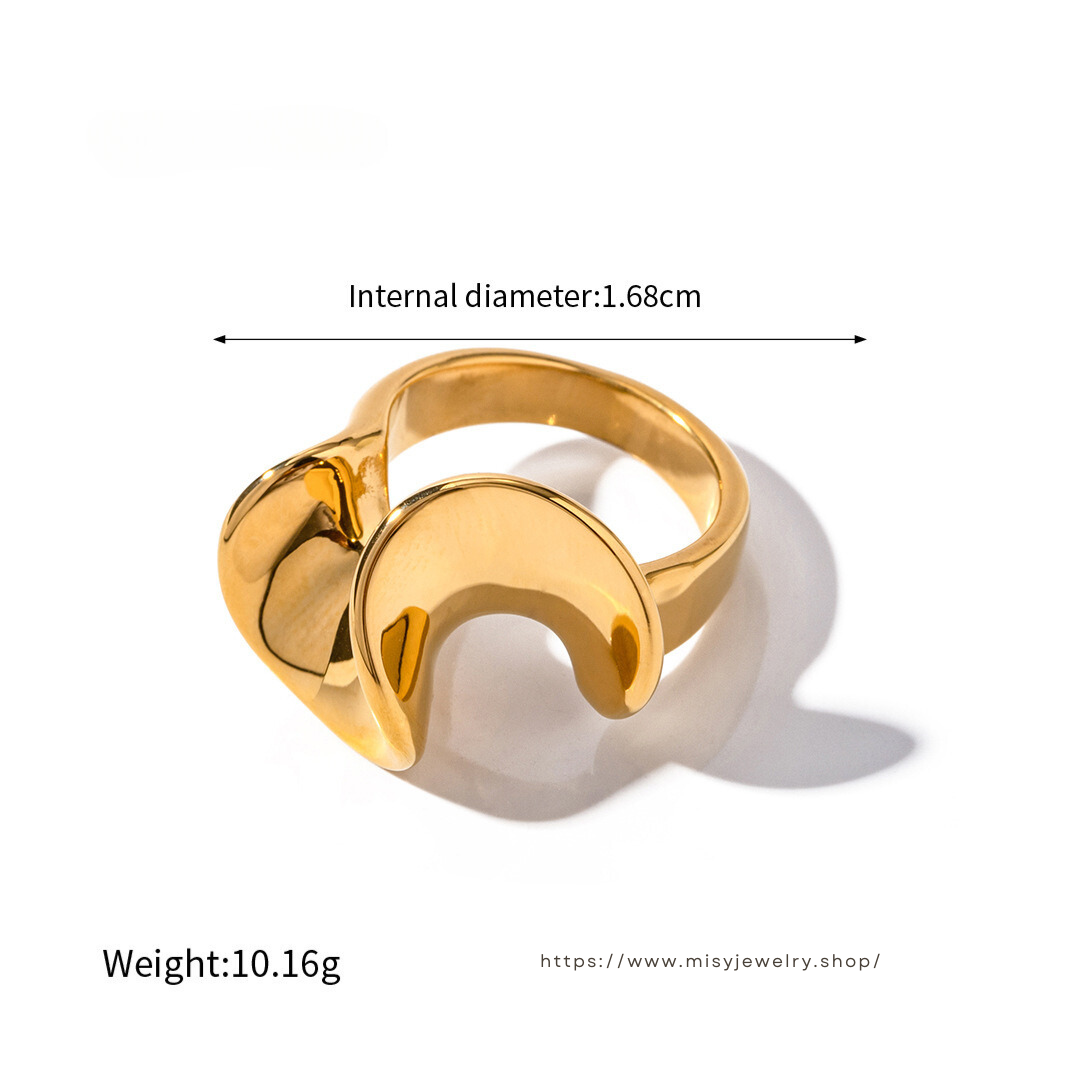 316L Sunken Ring - リング｜Misy Jewelry