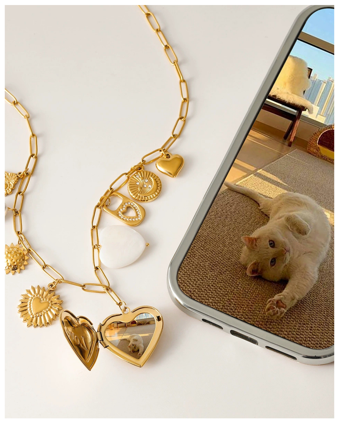 316L Memorial Heart Necklace2 詳細画像1｜Misy Jewelry