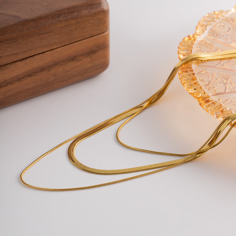 Triple Snake Necklace — ディテール | ネックレス | サージカルステンレス316L | Misy Jewelry