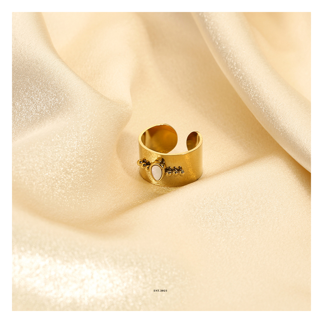 316L Shell Open Ring 詳細画像5｜Misy Jewelry
