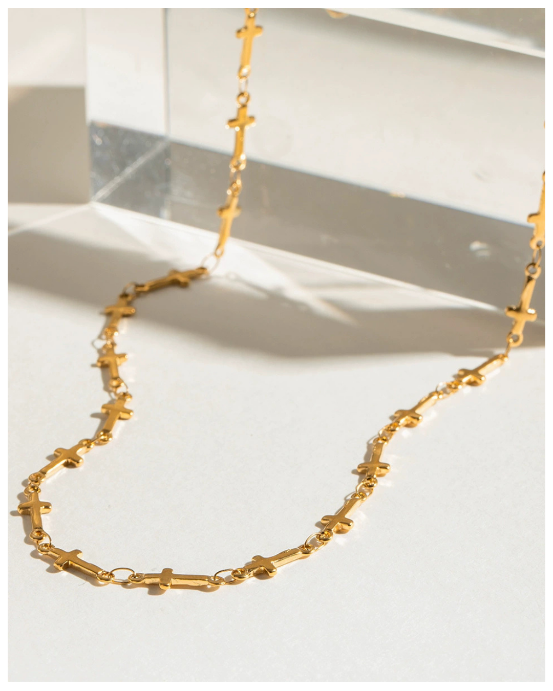 316L Cross Link Necklace 詳細画像7｜Misy Jewelry