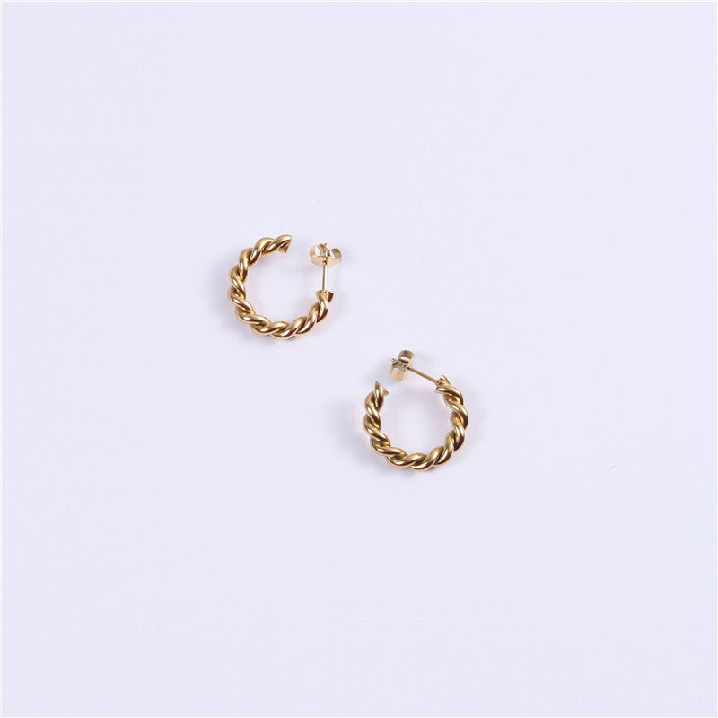 316L Twist Hoop Pierce — ディテール | リング | サージカルステンレス316L | Misy Jewelry