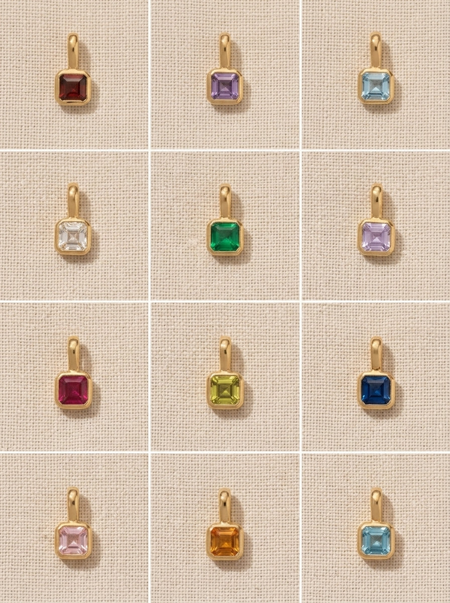 Birthstone Pendant Necklace