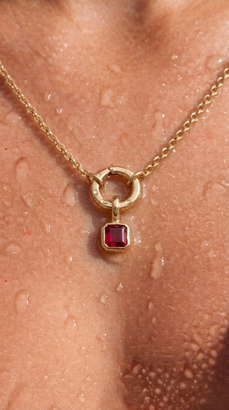 Birthstone Pendant Necklace