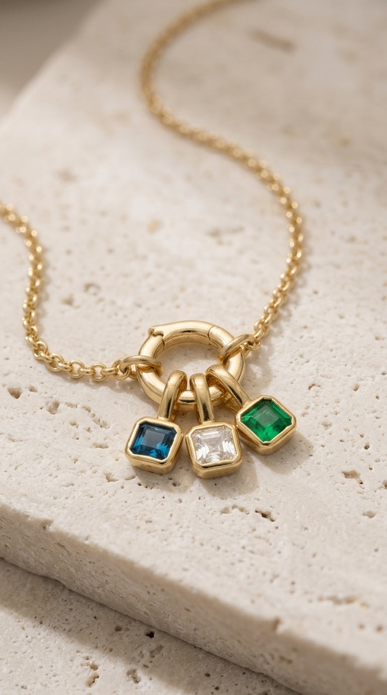 Birthstone Pendant Necklace