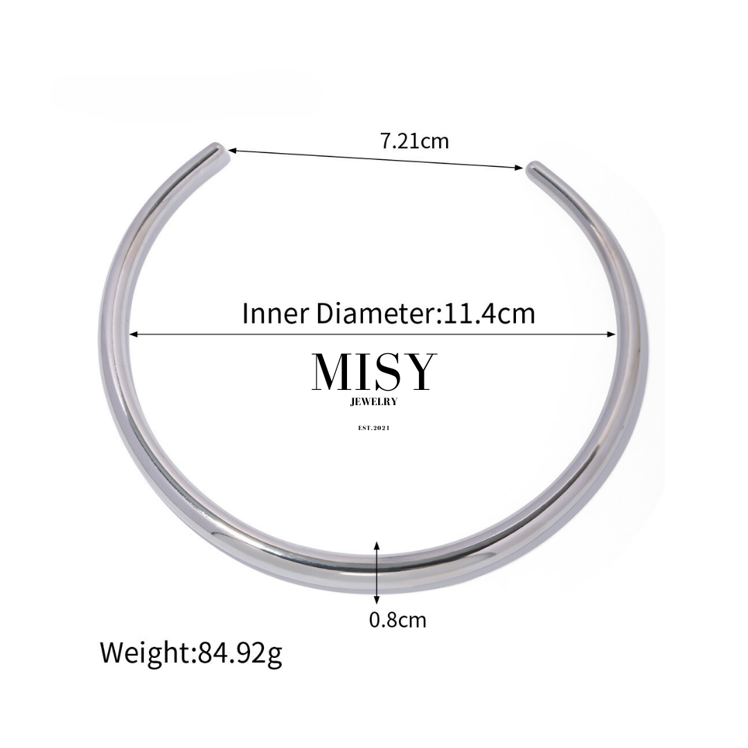 316L Elegant Snake Choker Necklace 詳細画像5｜Misy Jewelry