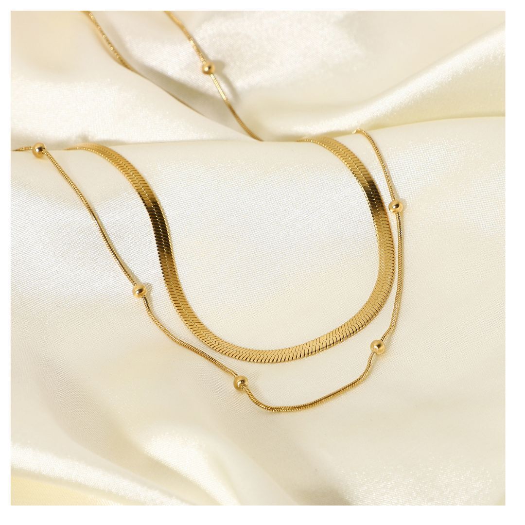 Double Dot Snake Necklace — ディテール | ネックレス | サージカルステンレス316L | Misy Jewelry