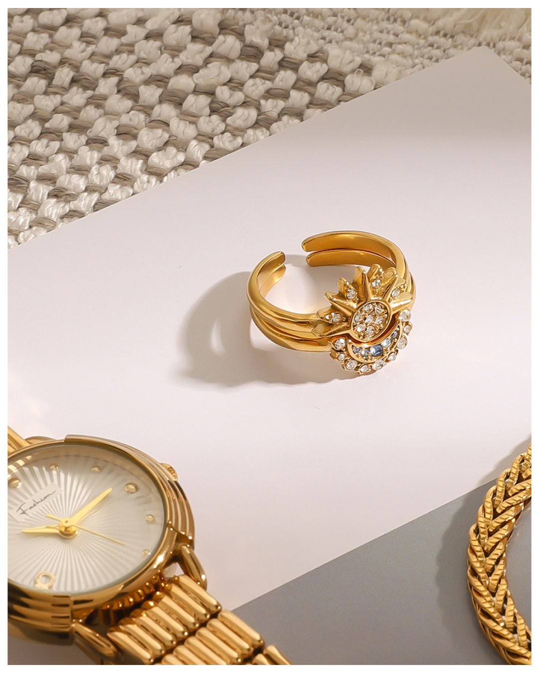 316L Daylight / Starlight Ring — ディテール | リング | サージカルステンレス316L | Misy Jewelry