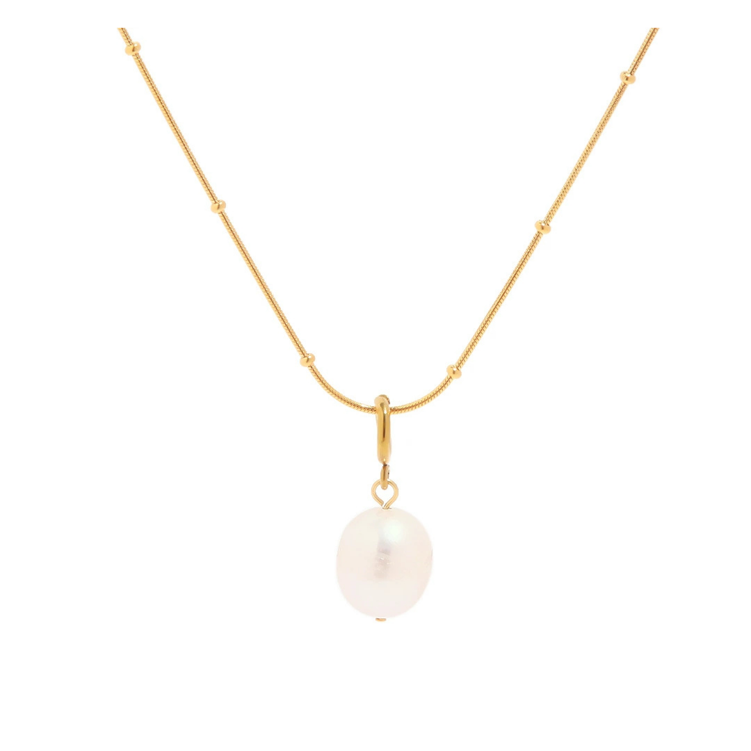 316L Eternal Pearl Necklace 詳細画像1｜Misy Jewelry