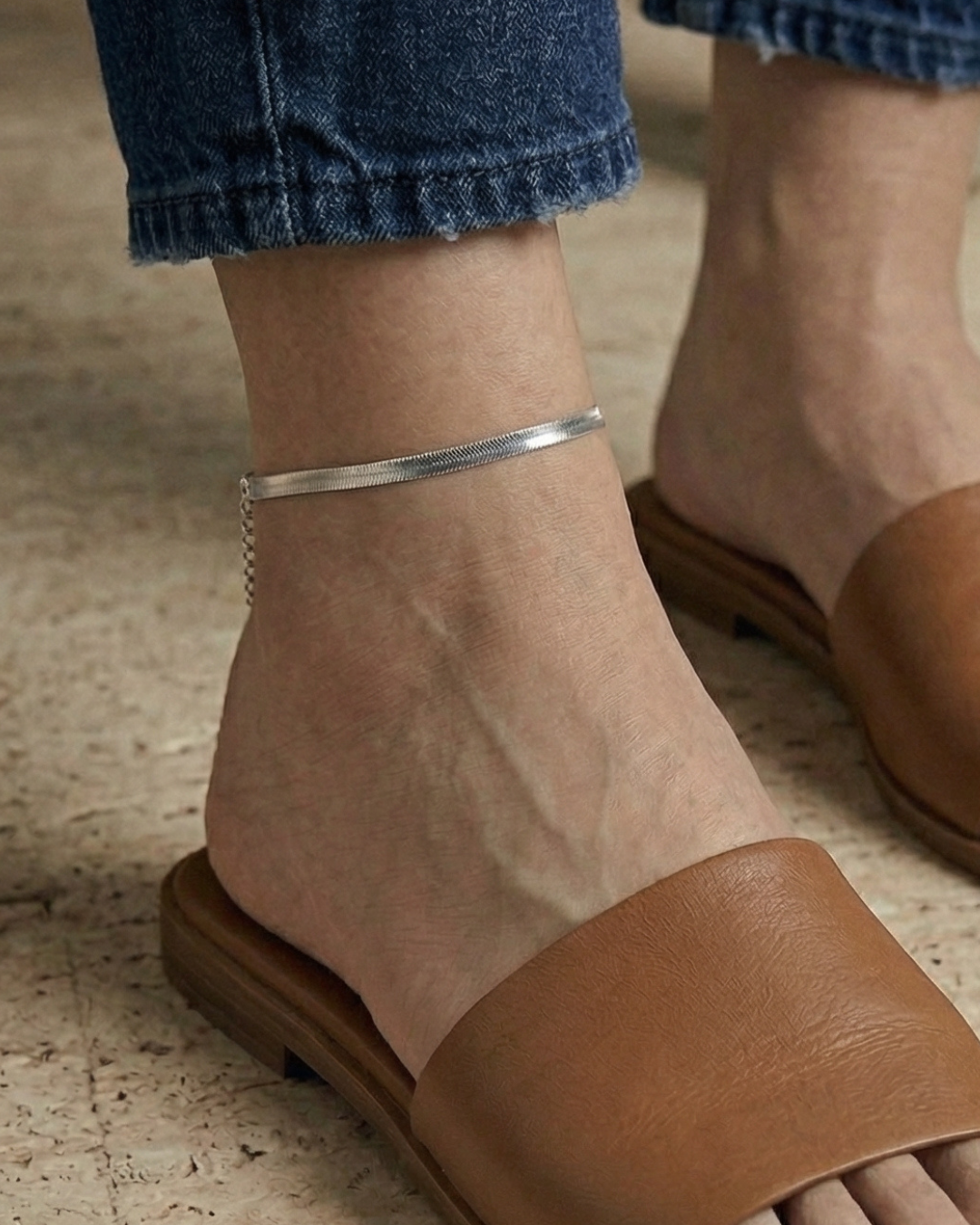 316L Snake Anklet 3mm 詳細画像2｜Misy Jewelry