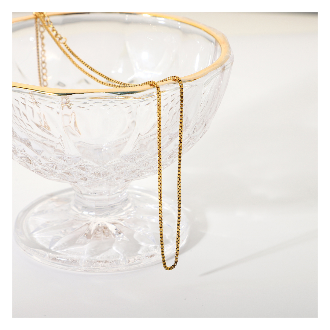 316L Cube Necklace 詳細画像1｜Misy Jewelry