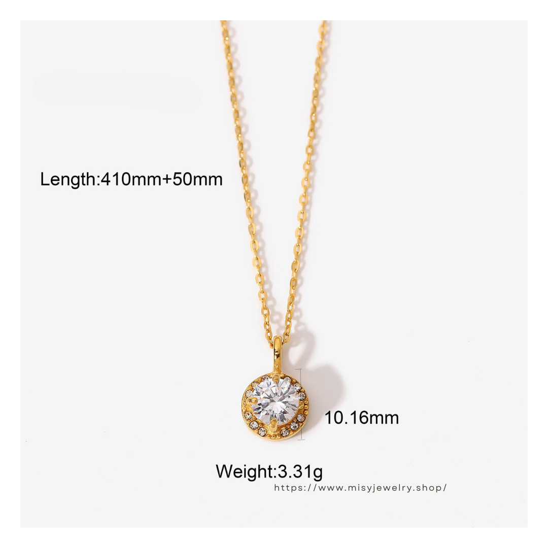 316L  Zirconia necklace 詳細画像12｜Misy Jewelry