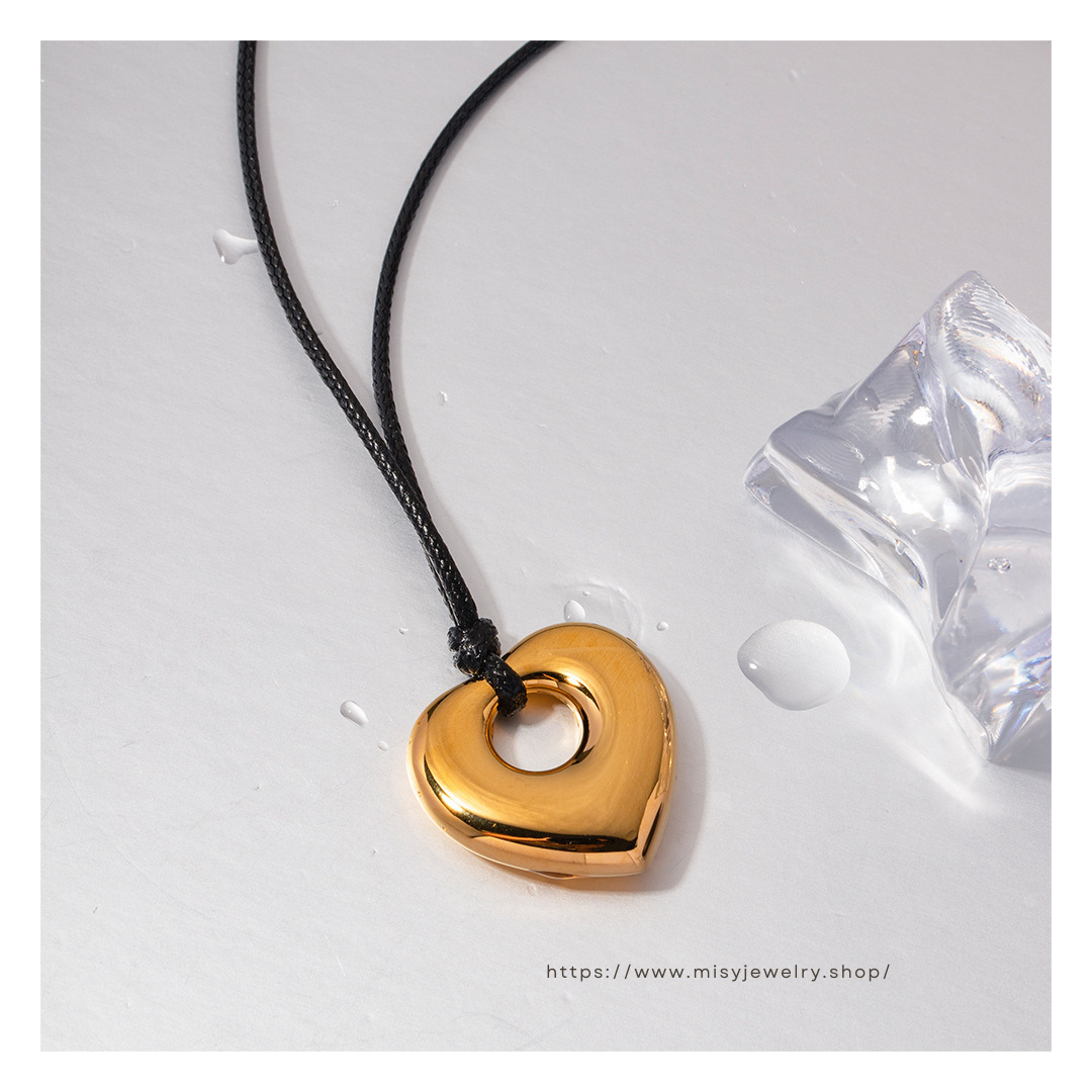 Rope Heart Necklace 詳細画像3｜Misy Jewelry
