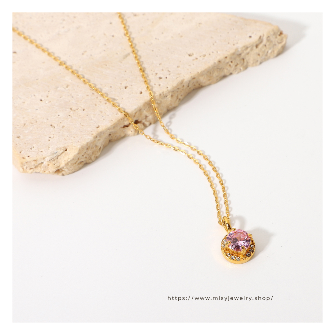 316L  Zirconia necklace 詳細画像10｜Misy Jewelry